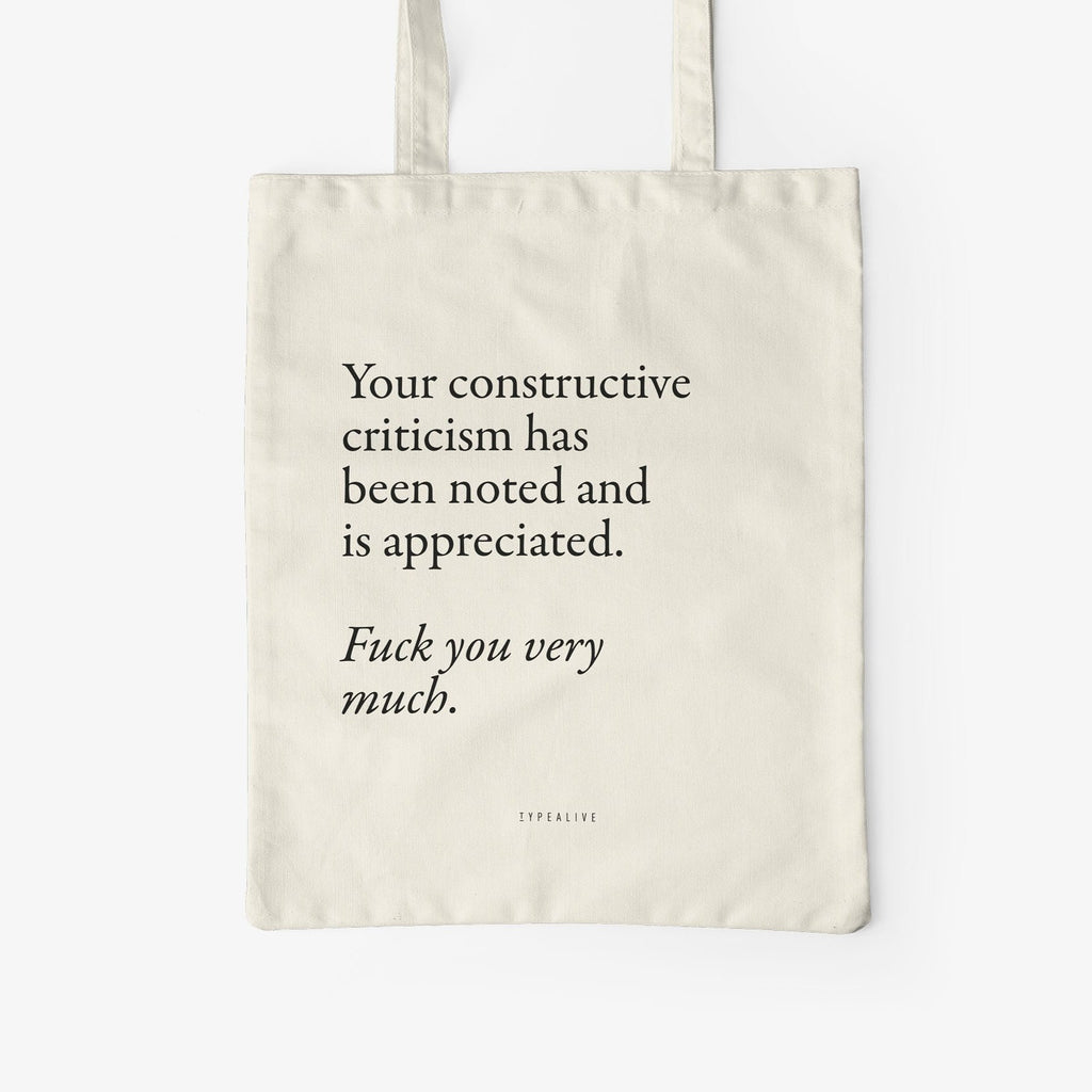 criticism tote bag banella santorini δωρο