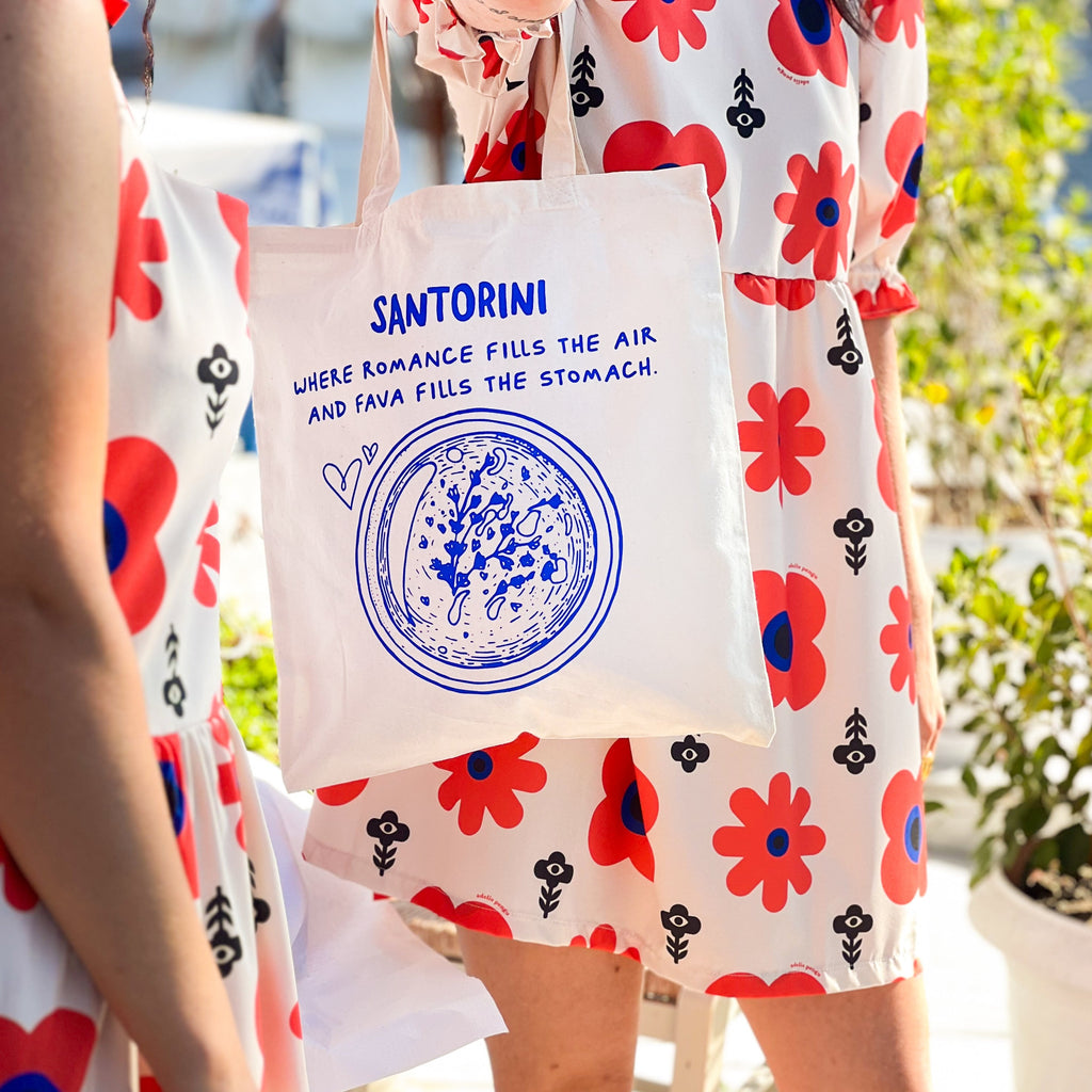 tote bag banella santorini δωρο