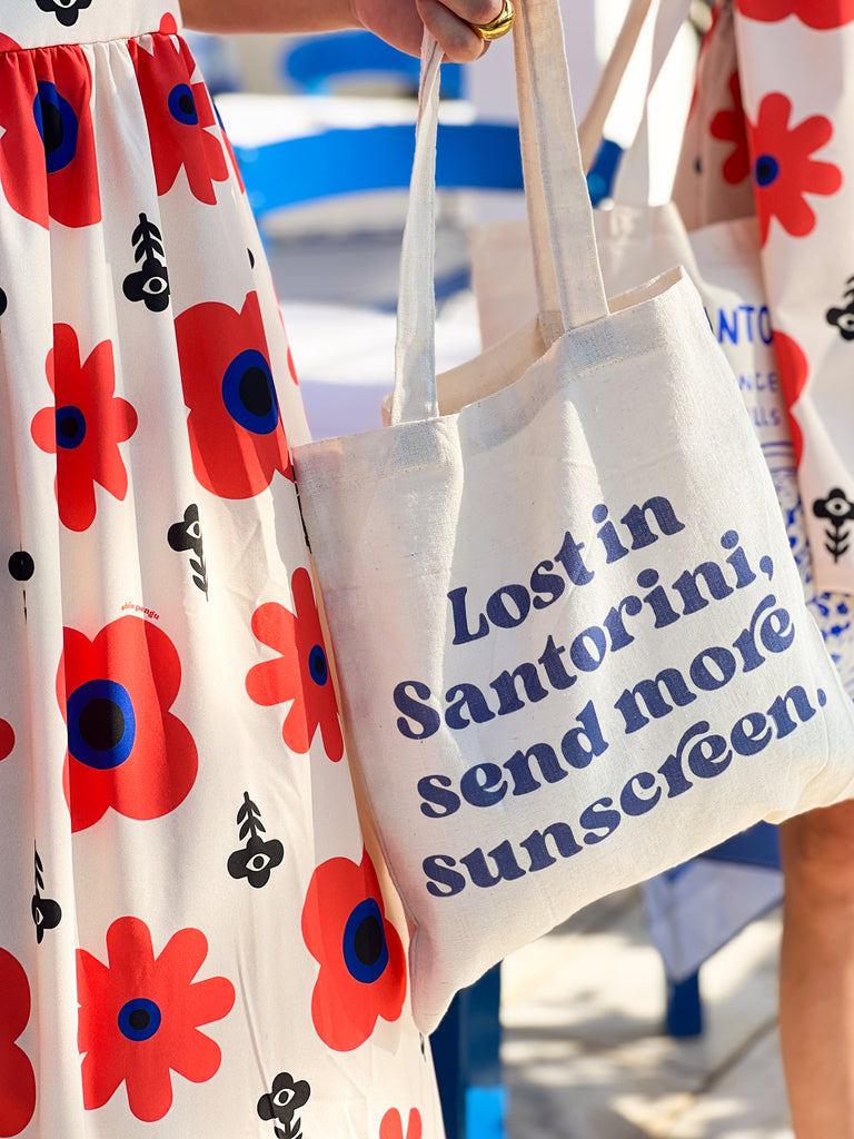 tote bag banella santorini δωρο