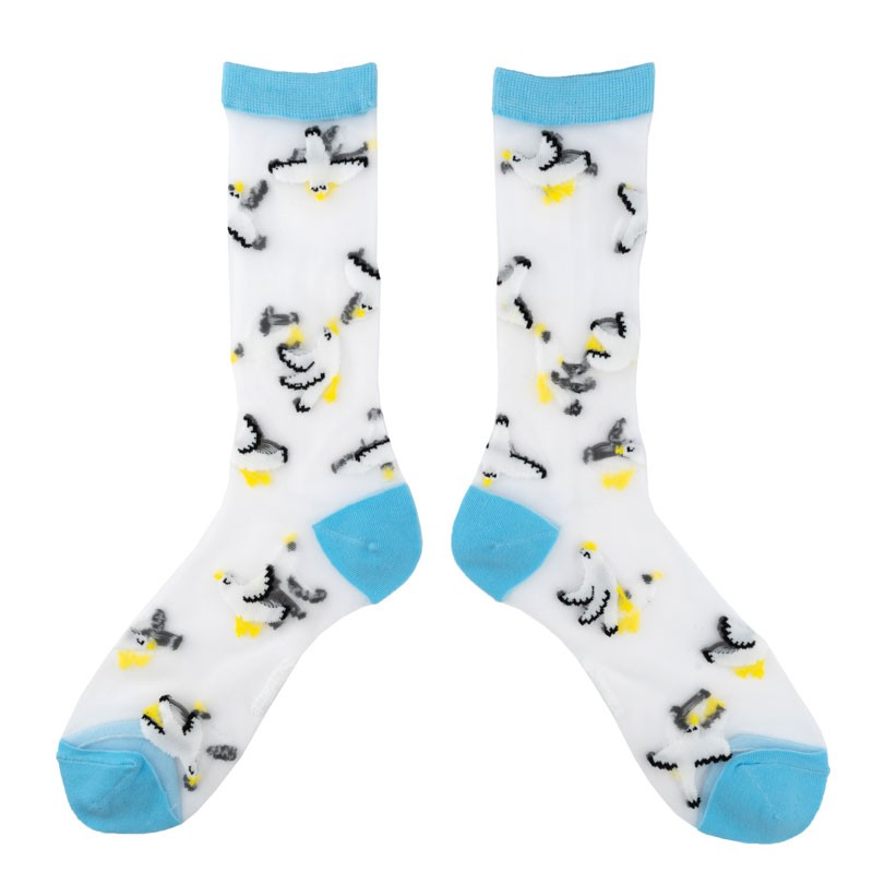 banella concept store seagull socks coucou suzette καλτεσ γυναικειες πολυχρωμμες σχεδιο πουλια