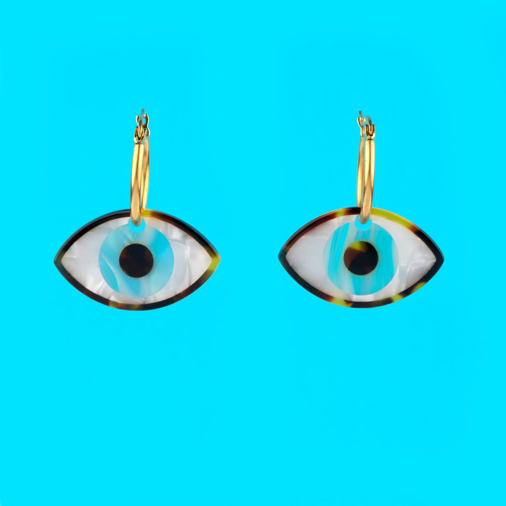 banella concept store earrings blue eyes σκουλαρικια μπλε ματι κρικοι σχεδια 